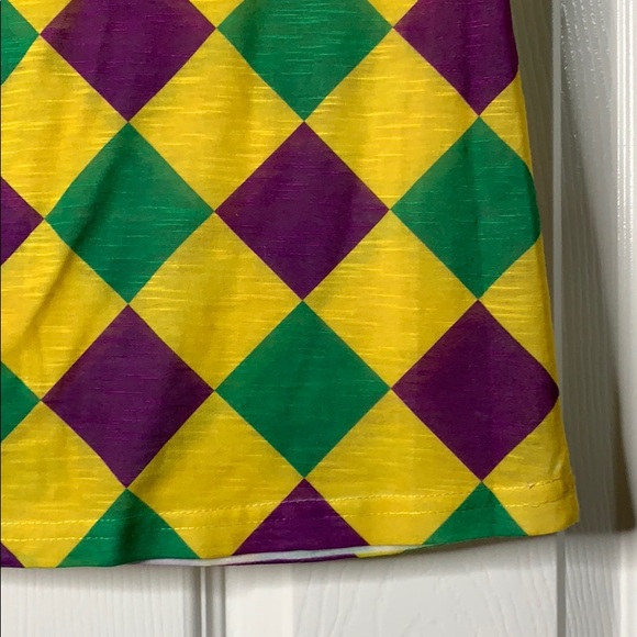 Raw Dyed Diamond Jester Print Tee Shirt - Picture 4 of 8